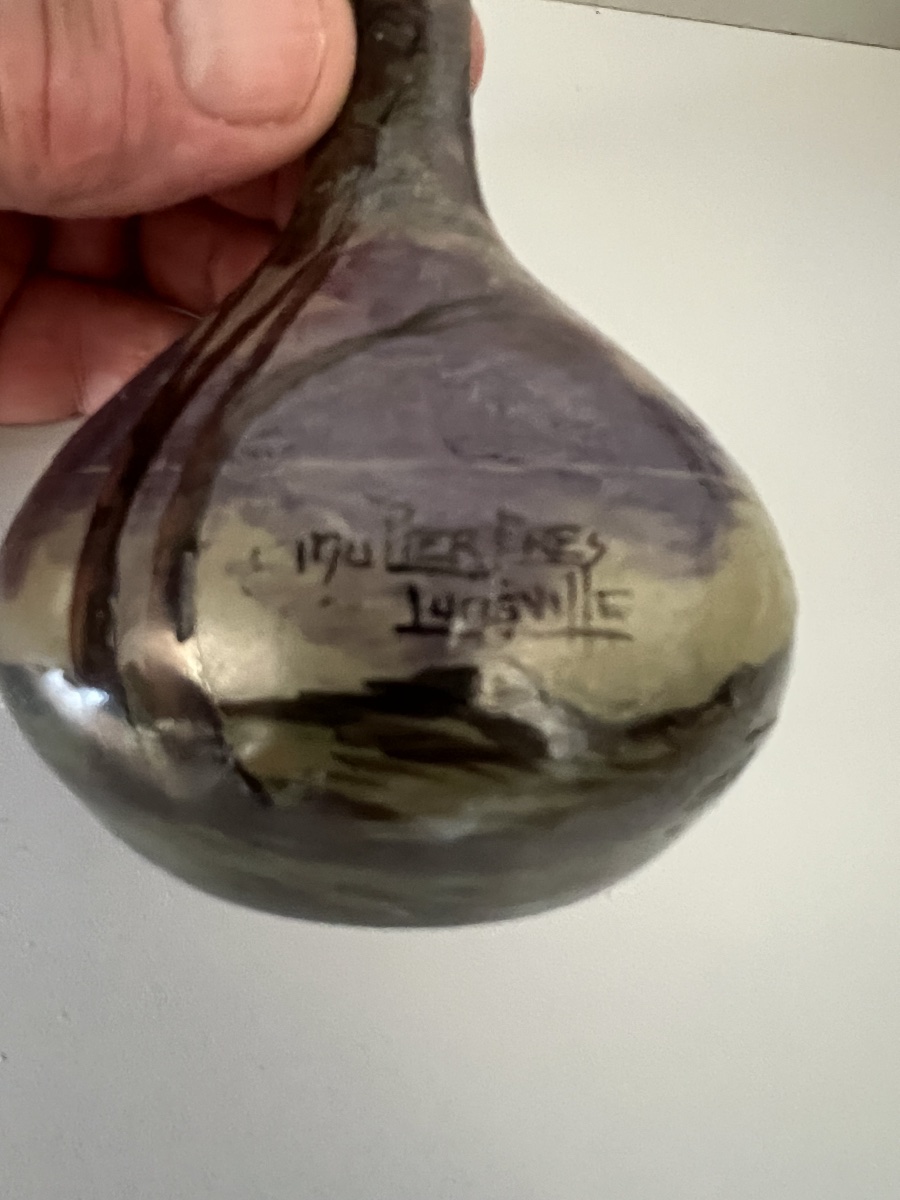Single-flower Vase By Muller Frères Luneville, Acid-etched-photo-5