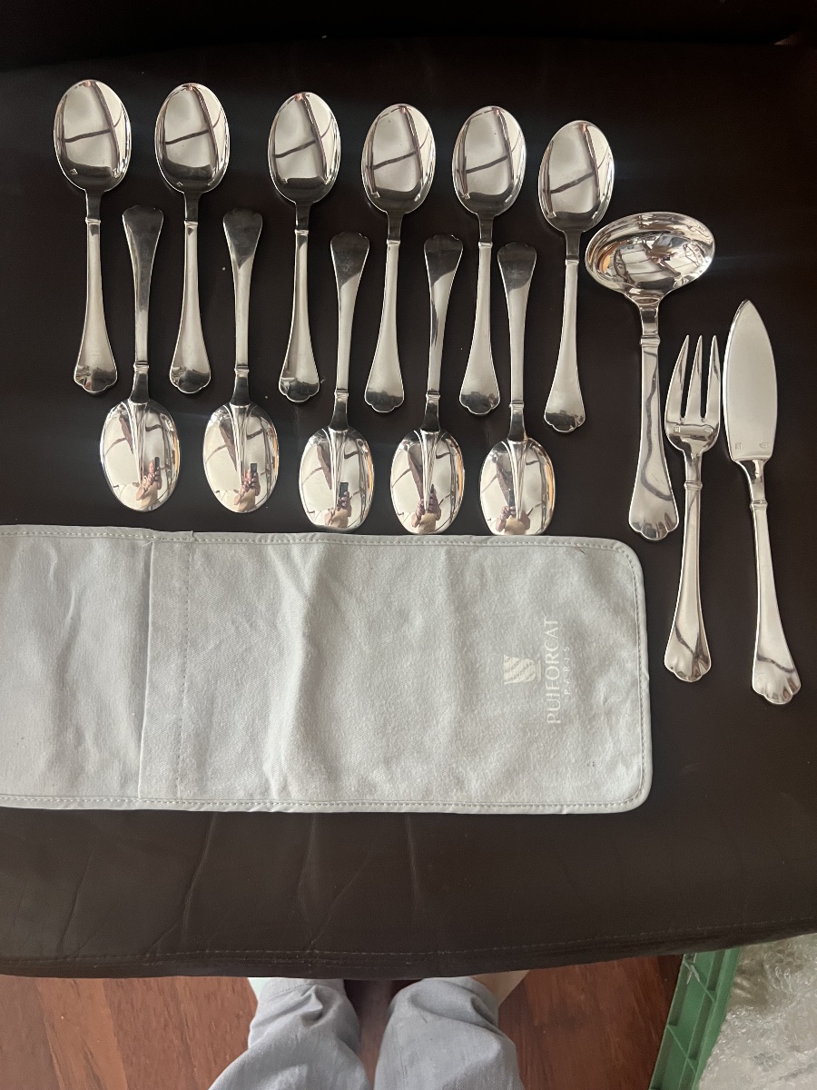 Puiforcat Silverware, "cardinale" Model 