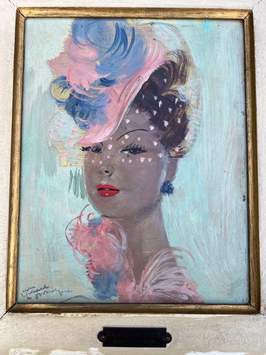 Peinture Jean Gabriel DOMERGUE femme MONO-photo-2