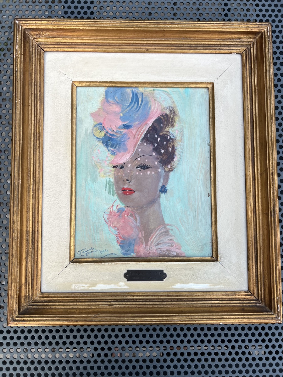 Peinture Jean Gabriel DOMERGUE femme MONO-photo-1