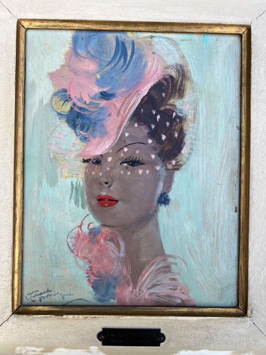 Peinture Jean Gabriel DOMERGUE femme MONO-photo-2