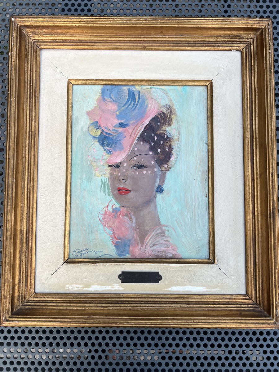 Peinture Jean Gabriel DOMERGUE femme MONO