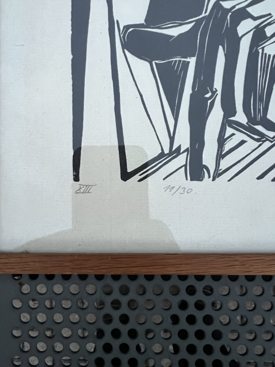 Woodcut By Margarete Kubicka-photo-3
