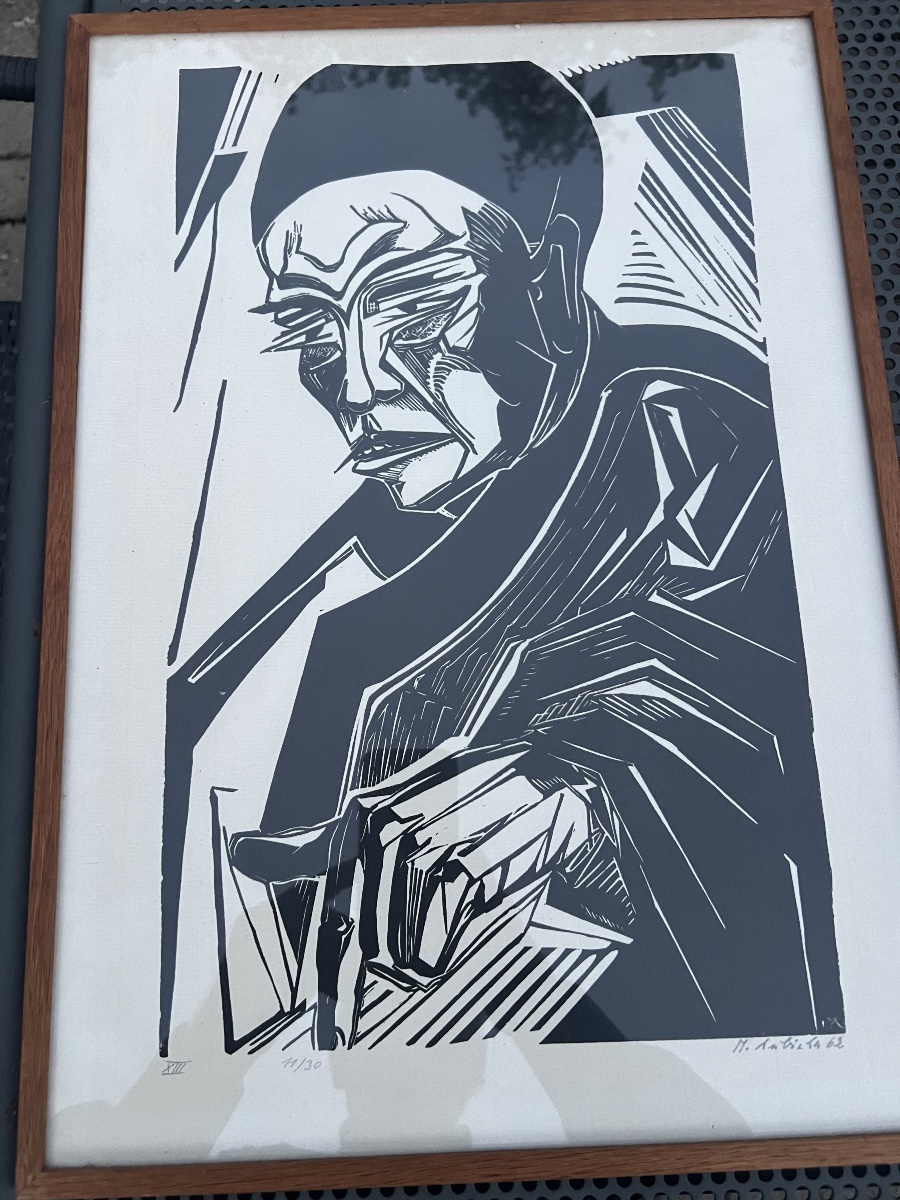 Woodcut By Margarete Kubicka