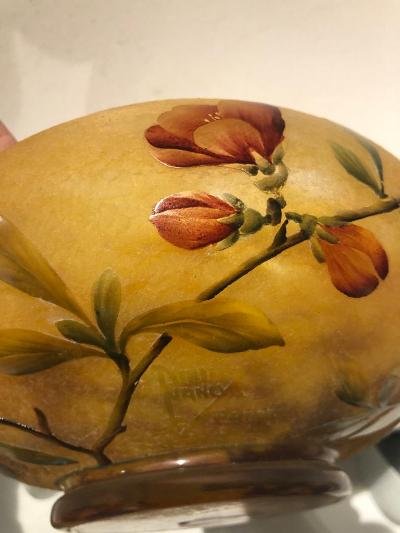 Coupe Vase Daum A Nancy Art Nouveau-photo-1