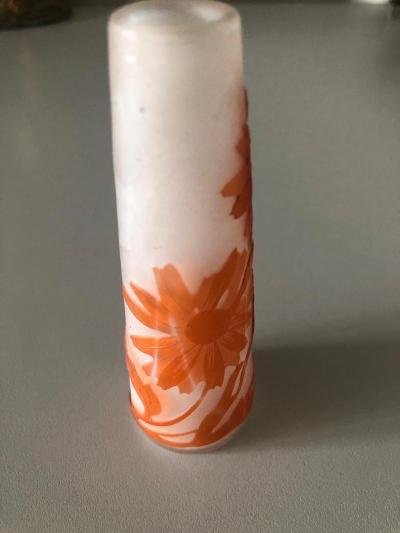 Art Nouveau Engraved Galle Vase-photo-1