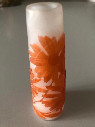 Vase Galle Gravé Art Nouveau