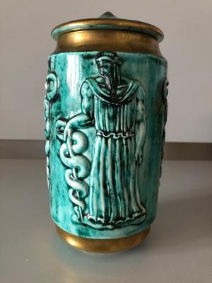 Ceramic Mayodon Sevres Decor In The Antique And Pharmacy Caduceus-photo-1