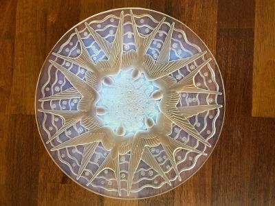 Opalescent Art Deco Dish Signed P.d'avesn Aux Hirondelles-photo-3