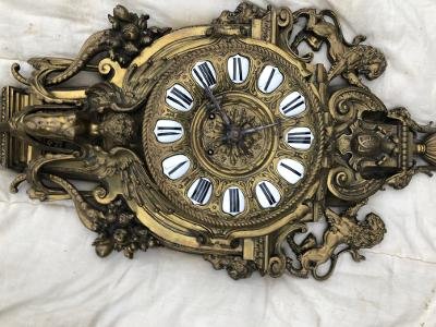 Cartel Of Applique Bronze XIX Dial A Cartouches-photo-1