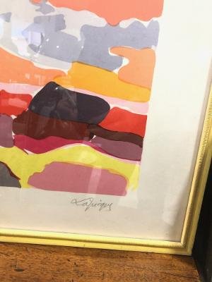 Original Charles Lacpique Lithograph 124/125-photo-3