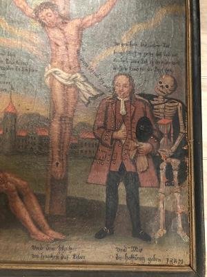 Ex Voto Daté 1793 Allemagne XVIII-photo-3