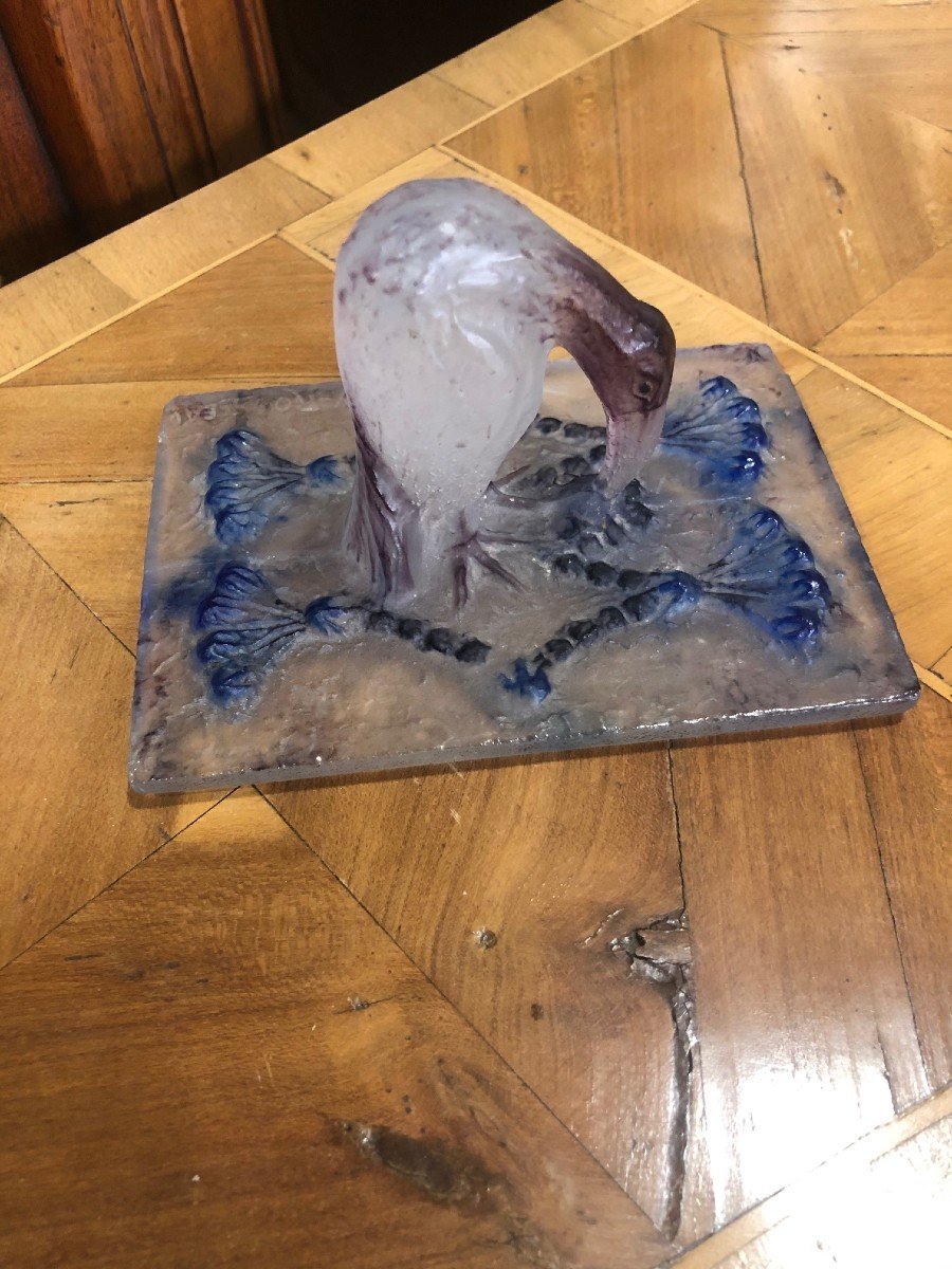 Argy Rousseau Cover Or Ibis Paperweight
