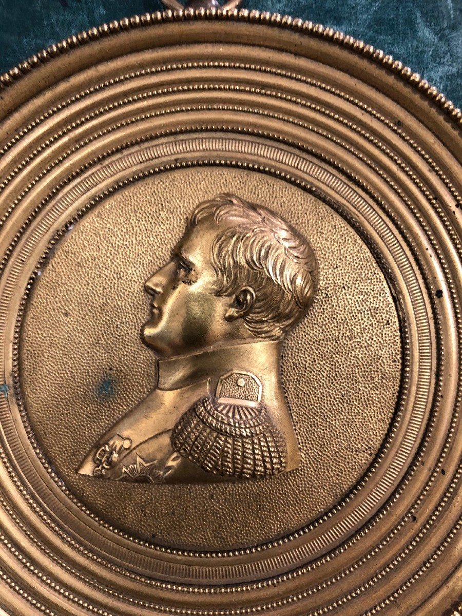 Médaillon Bronze époque Empire Napoléon-photo-8