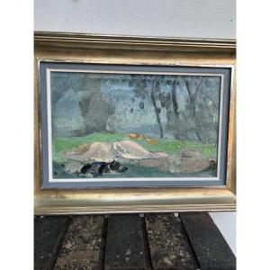 Oil On Canvas By Jacqueline Marval, *daphne And Chloe*, 1913
