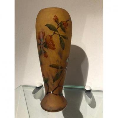 Daum A Nancy  Art Nouveau Vase