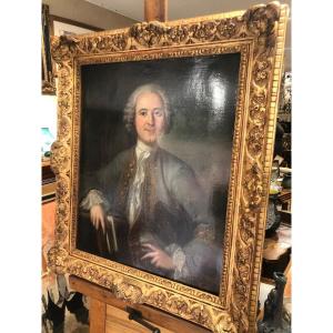 Superb Portrait XVIII Louis Tocque 1696-1772 Golden Wood Frame