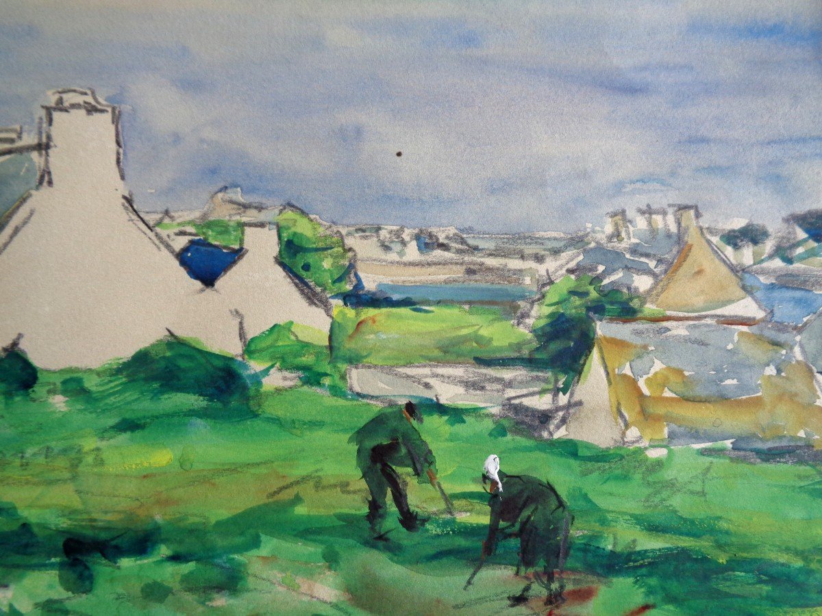 Aquarelle de René Le Forestier-photo-1