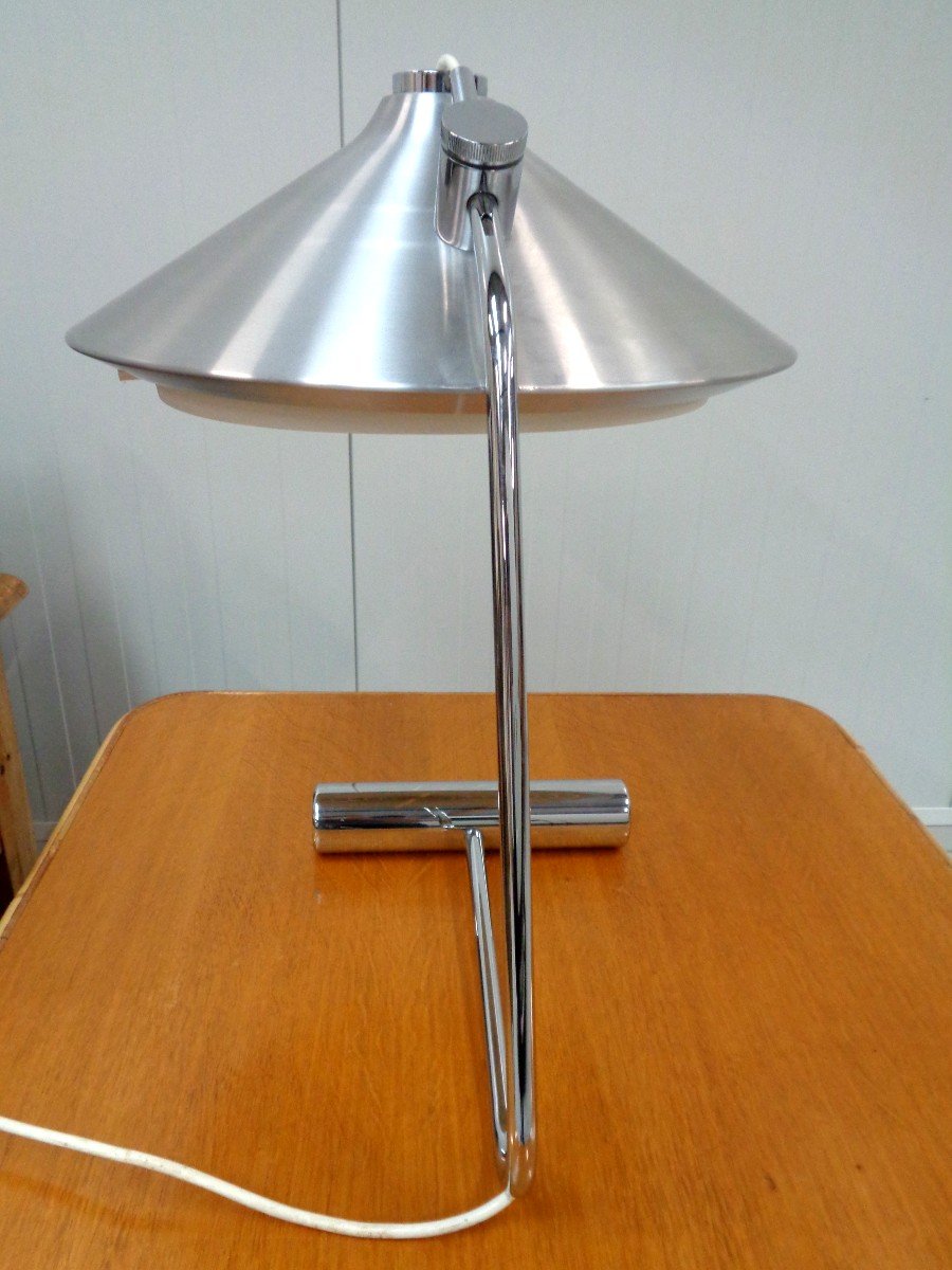 Lampe 1970  acier chromé-photo-3