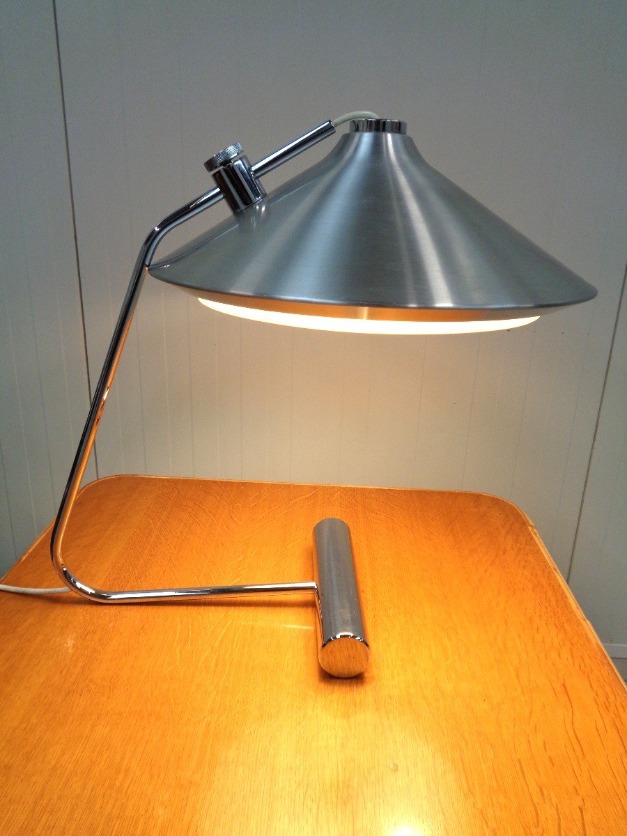 Lampe 1970  acier chromé