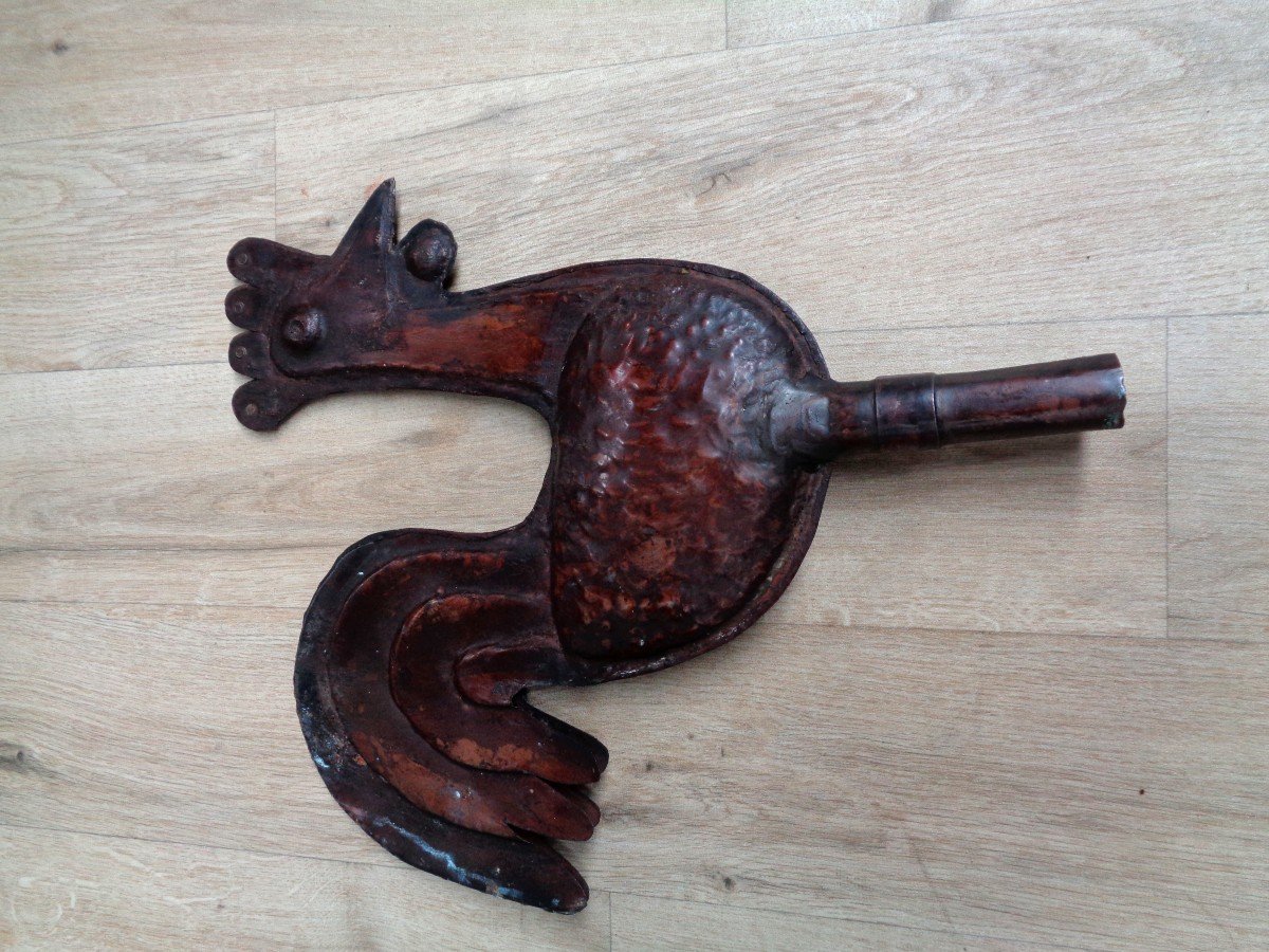 Copper Weather Vane "rooster"-photo-2