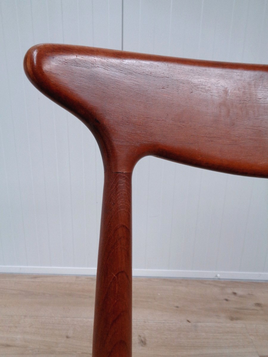 Quatre chaises Danoises teck et corde-photo-2