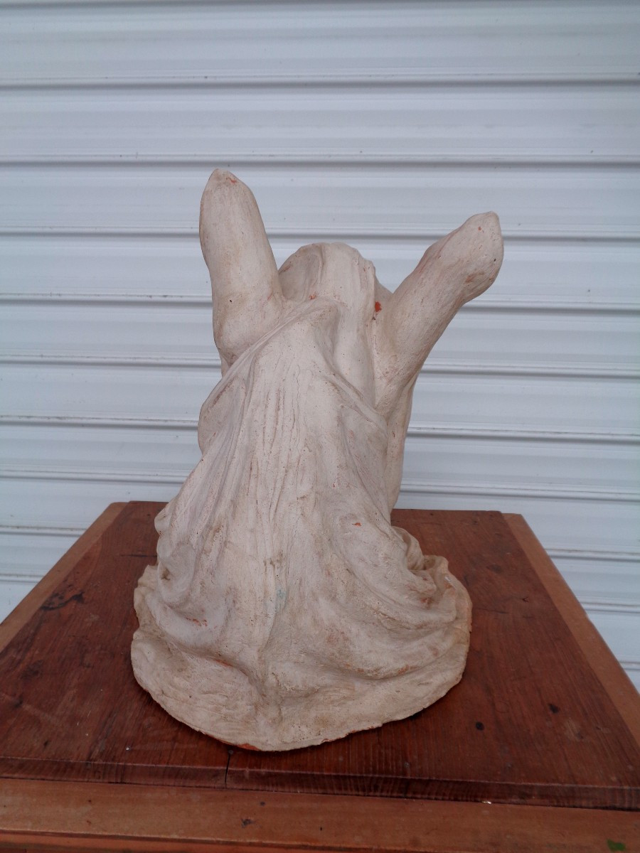 20th Century Terracotta Horse Head-photo-3
