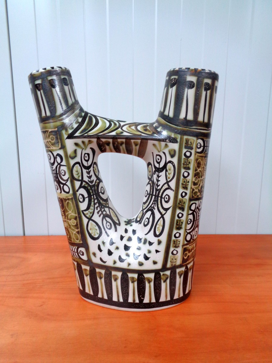 Vase Toulhoat - faïence Quimper
