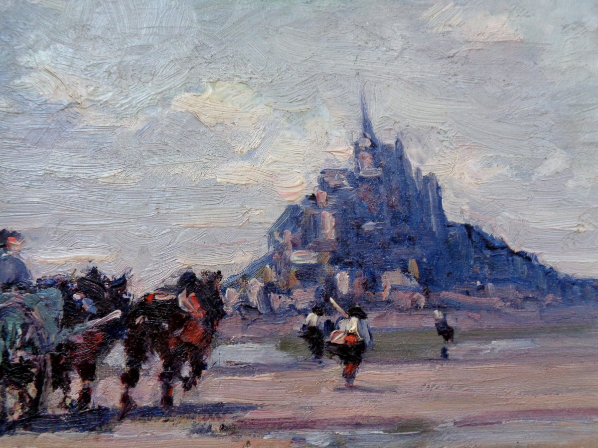 HST de André Prévot-Valéri "Pêche au dranet dans la baie du Mont-St-Michel"-photo-2