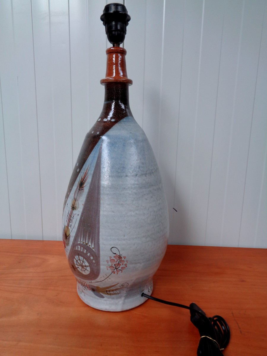 Pied de lampe faïence de Kéraluc de André L'Helguen-photo-3