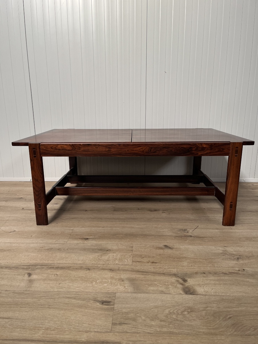 Table basse Scandinave en palissandre 1960 par Haug Snekkeri pour Bruksbo -photo-2