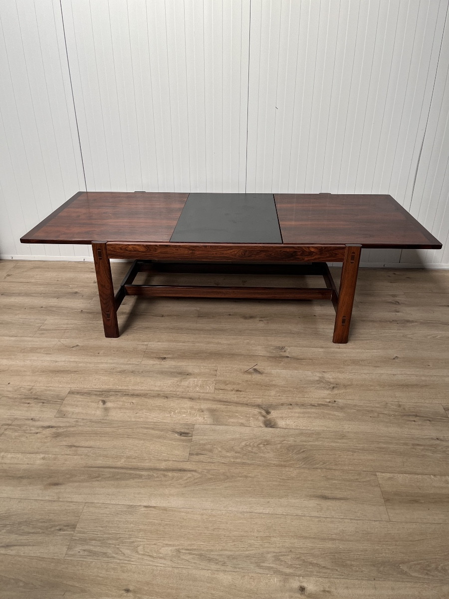 Table basse Scandinave en palissandre 1960 par Haug Snekkeri pour Bruksbo 