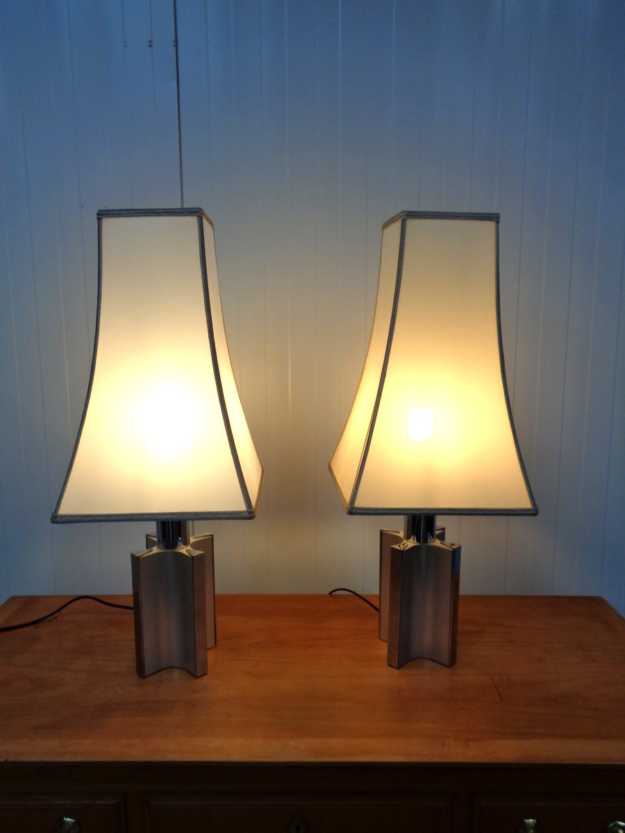 Pair Of Lamps, 1970s-photo-3