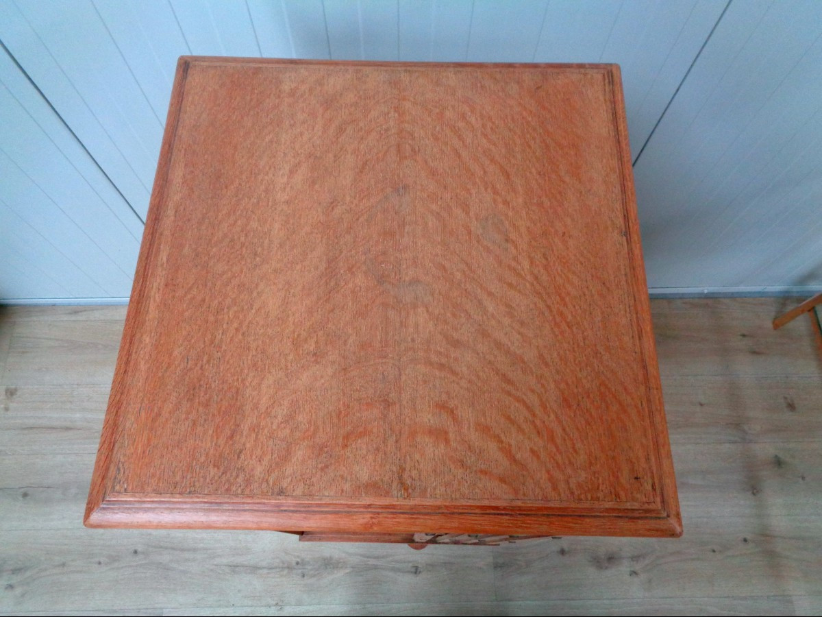 Rotating Oak Bookcase-photo-2