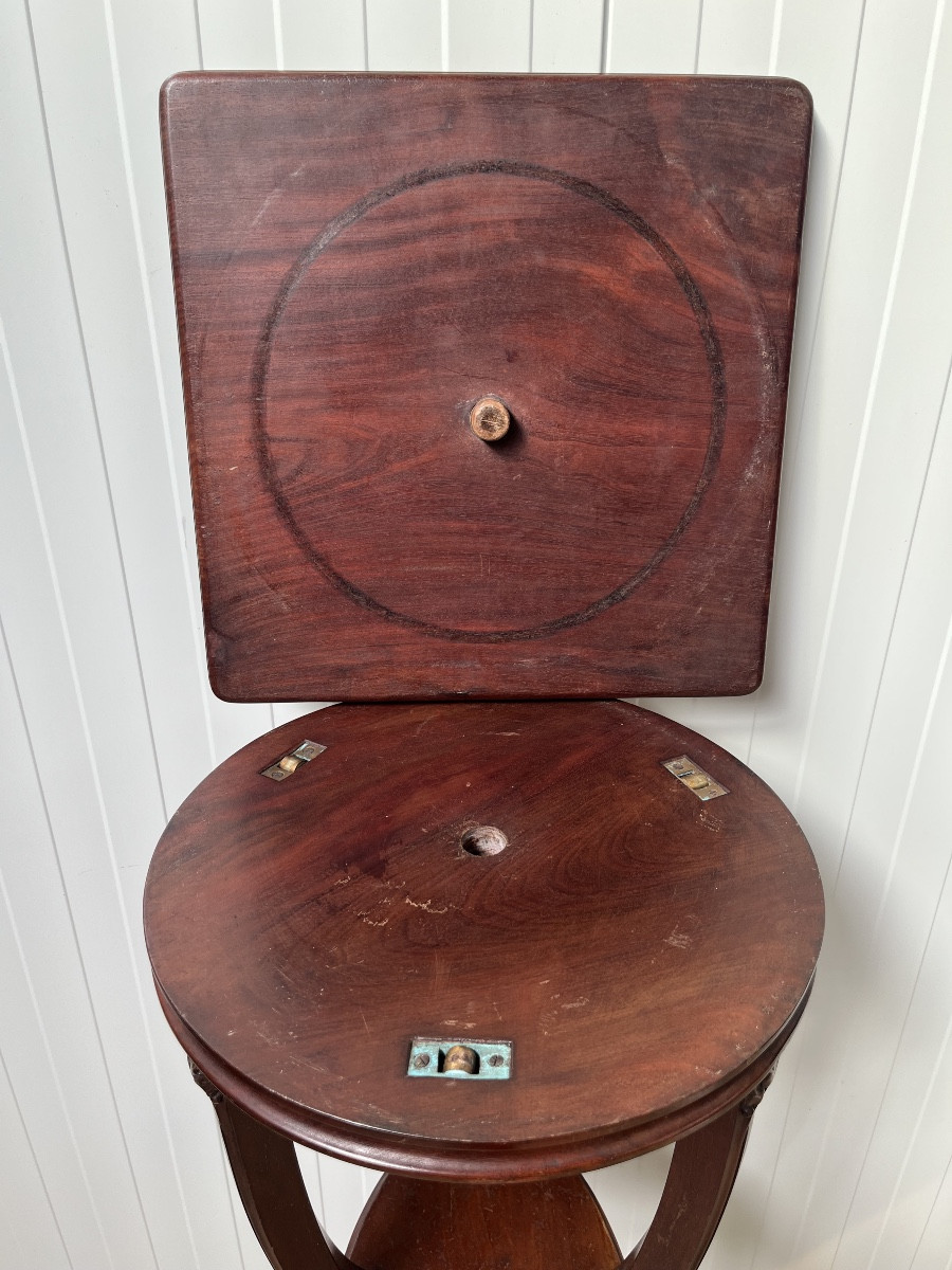 Art Nouveau 1900 Presentation Stand In Mahogany-photo-4