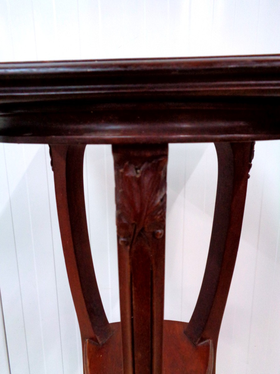 Art Nouveau 1900 Presentation Stand In Mahogany-photo-3
