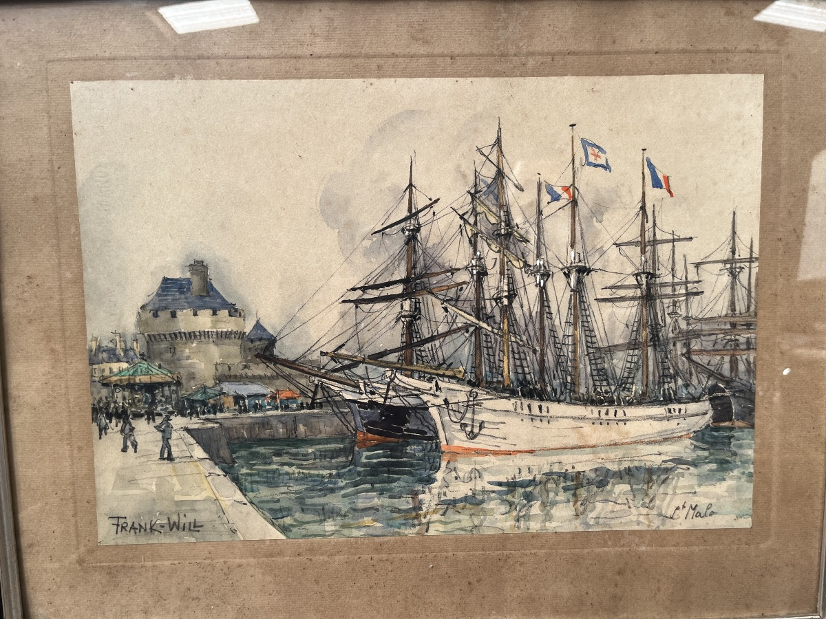 Aquarelle Saint-Malo de Frank Will -photo-2