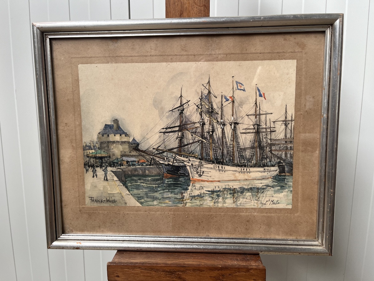 Aquarelle Saint-Malo de Frank Will 