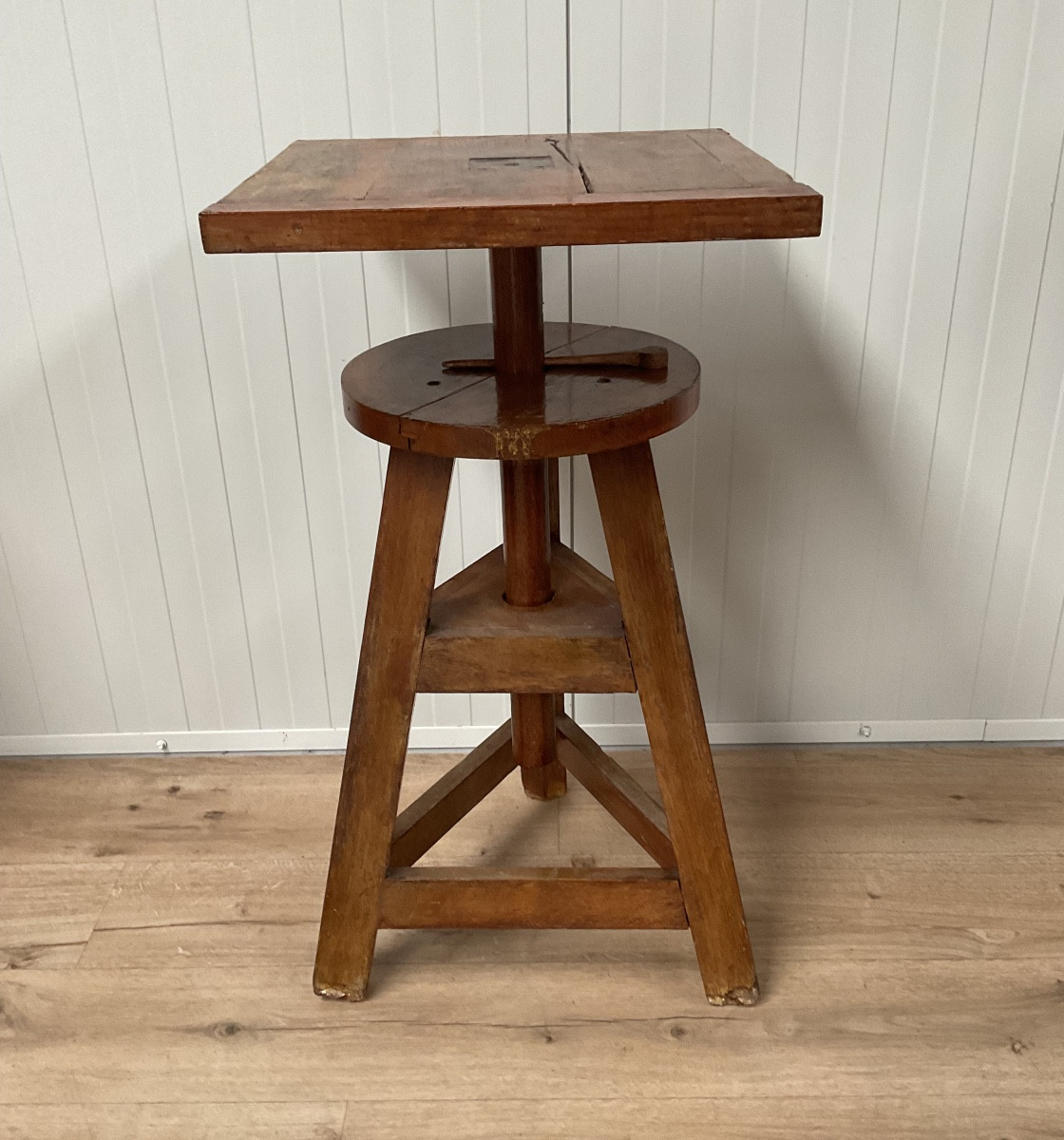 Oak Sculptor's Saddle, Early 20th Century