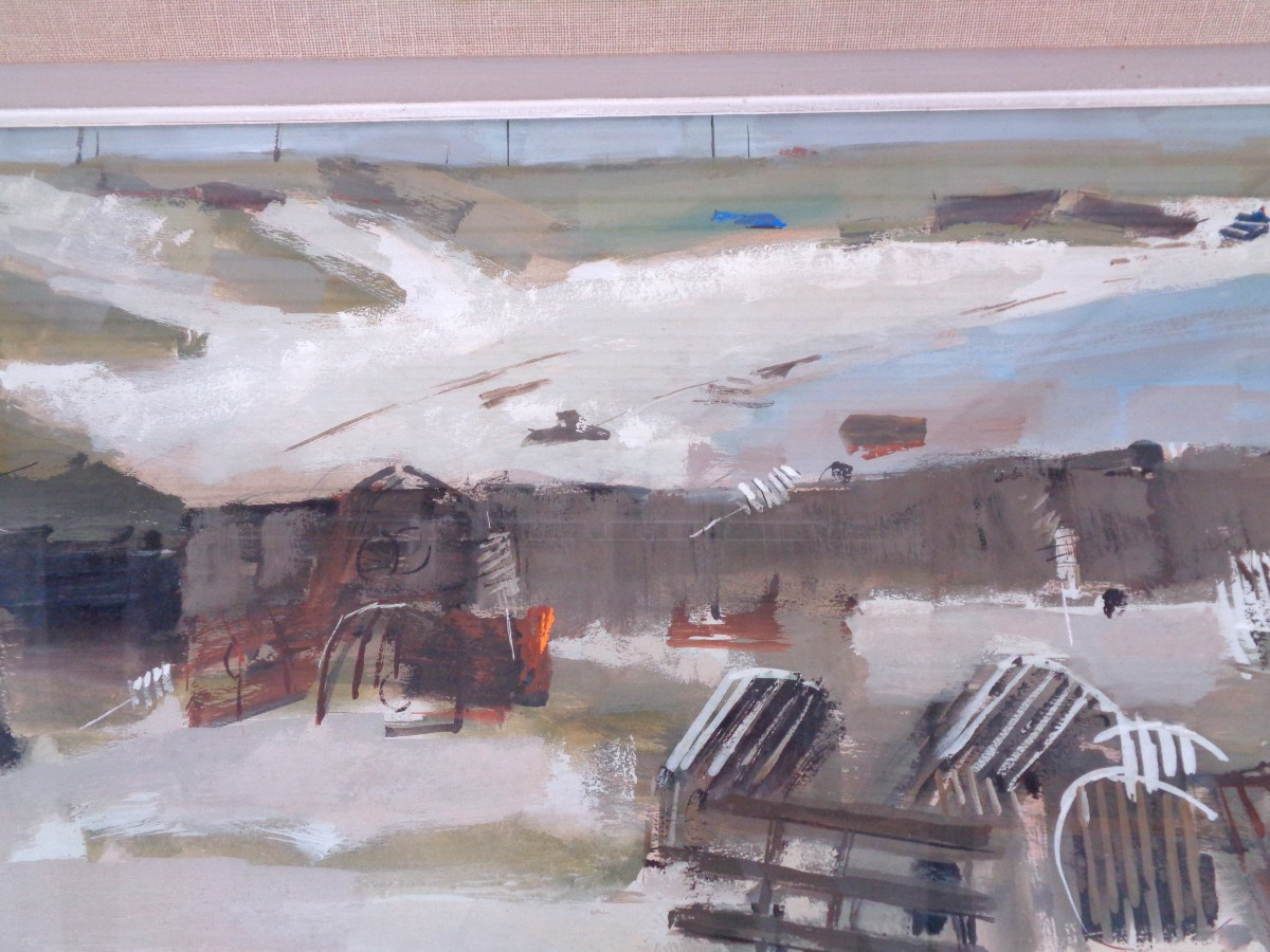 Gouache On Paper By Jean Le Merdy-photo-4