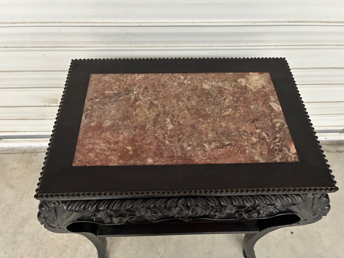 Far Eastern Ironwood Coffee Table, Early 20th Century-photo-4