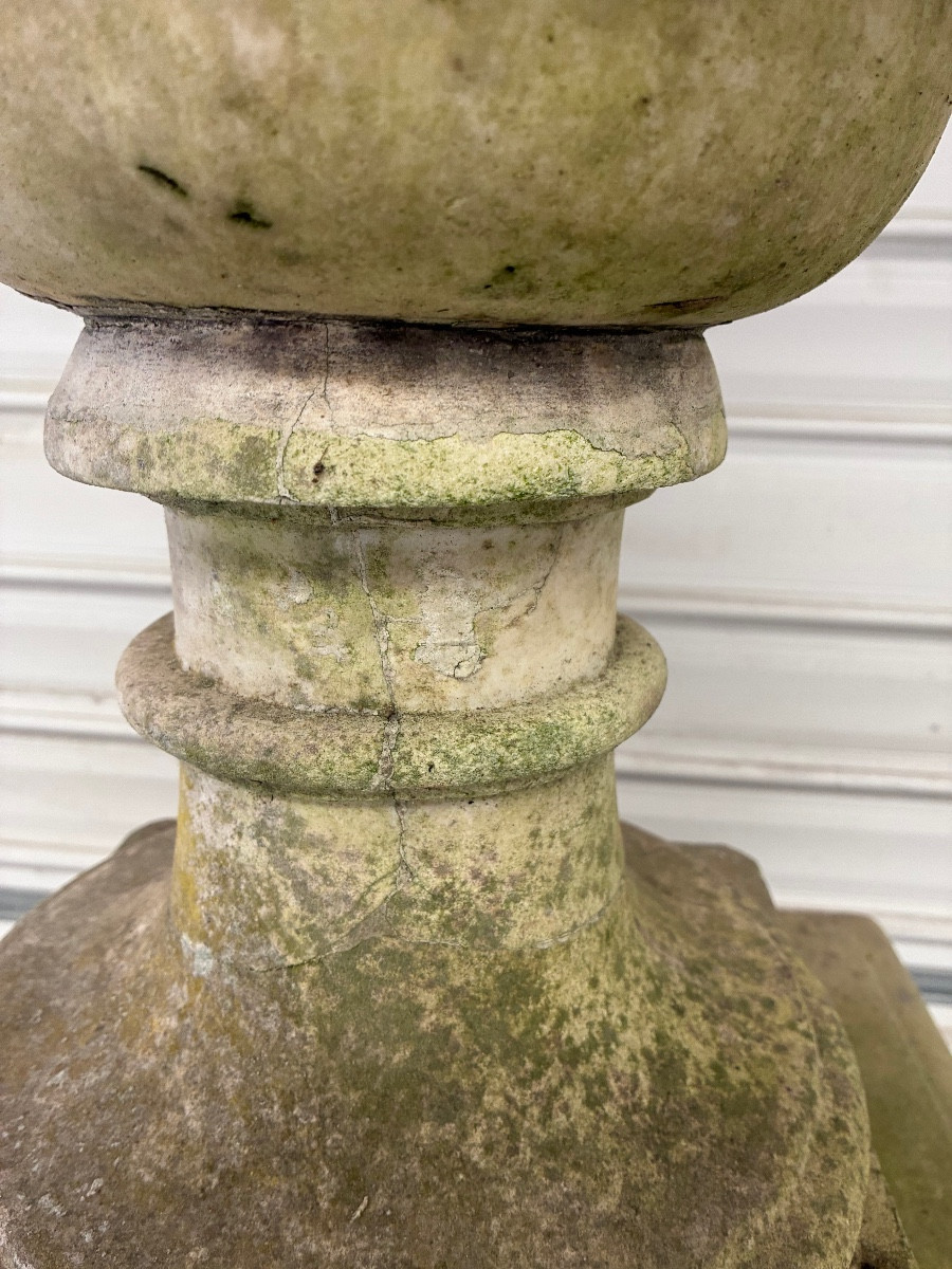 Late 19th Century Marble Garden Vase-photo-4
