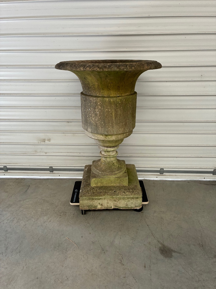 Late 19th Century Marble Garden Vase