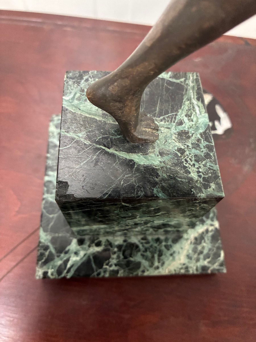 Art Deco Bronze Dancer Signed By Gauthier-photo-2