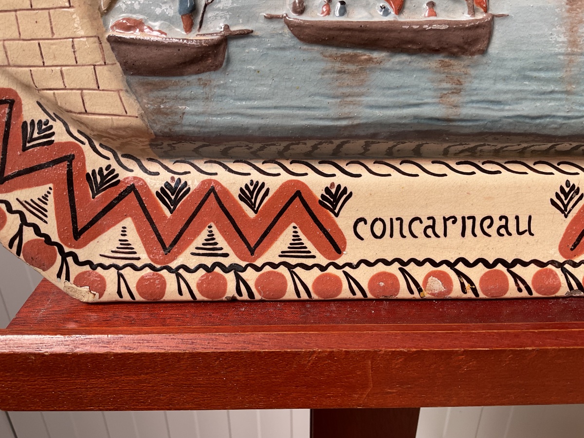 Late 19th-century Porquier-beau Plaque, Concarneau -photo-4