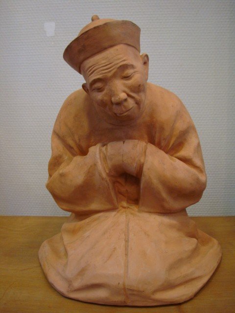 G. Hauchecorne - Terracotta Figure-photo-4