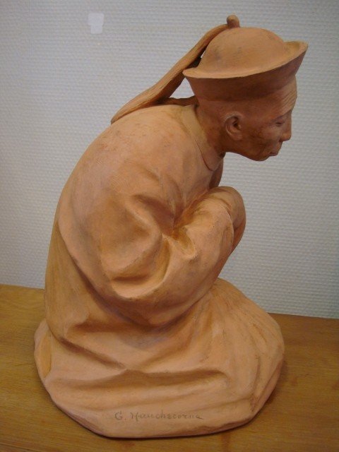 G. Hauchecorne - Terracotta Figure-photo-2