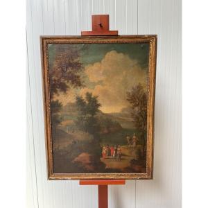 Tableau XVIIIème siècle paysage
