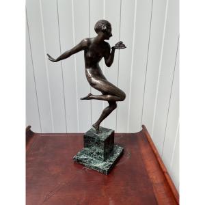 Bronze Art-Déco danseuse signée Gauthier