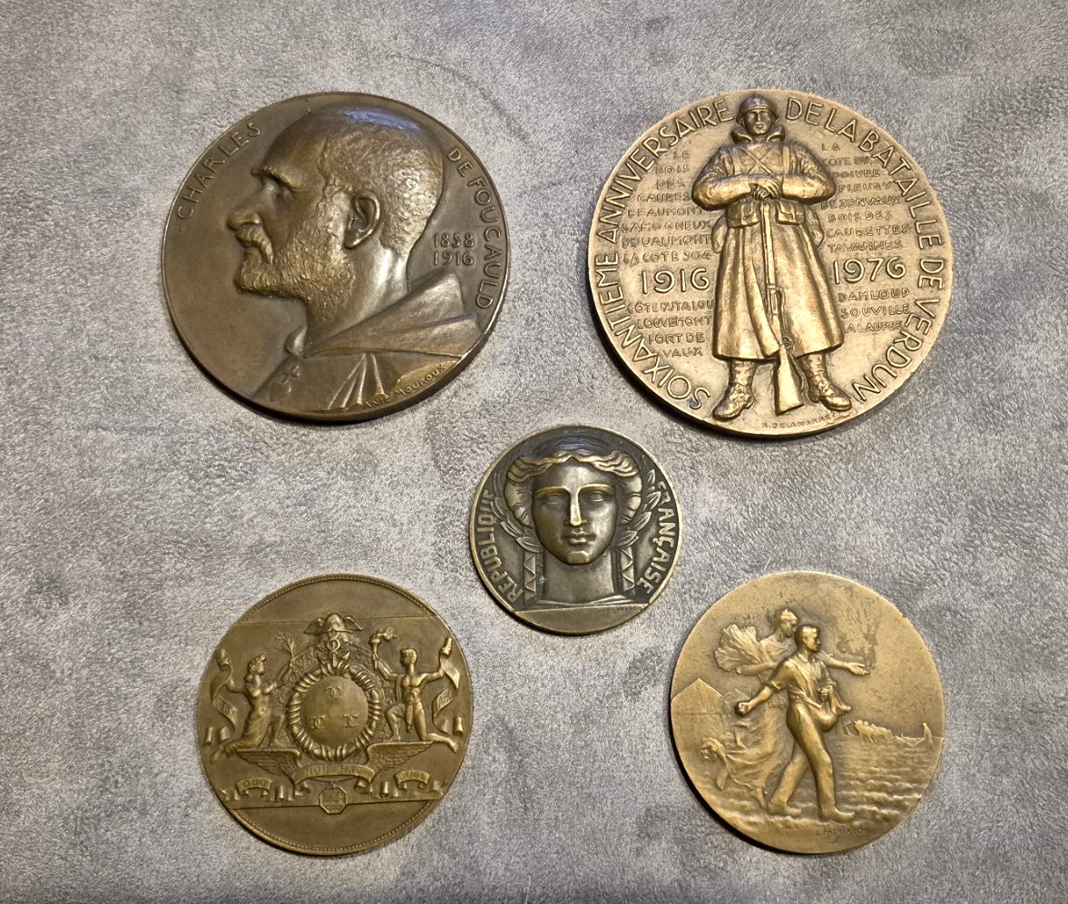 5 Commemorative Bronze Medals-photo-2
